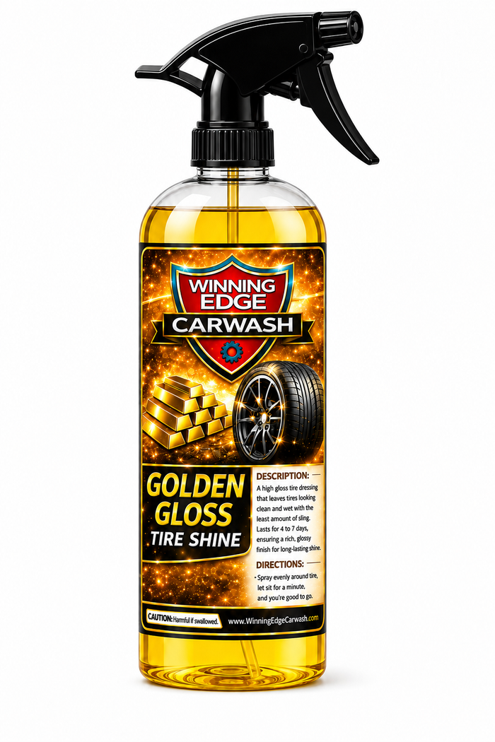 Golden gloss tire shine