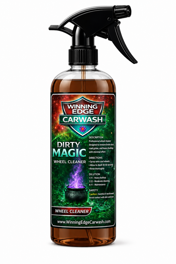 Dirty magic wheel cleaner